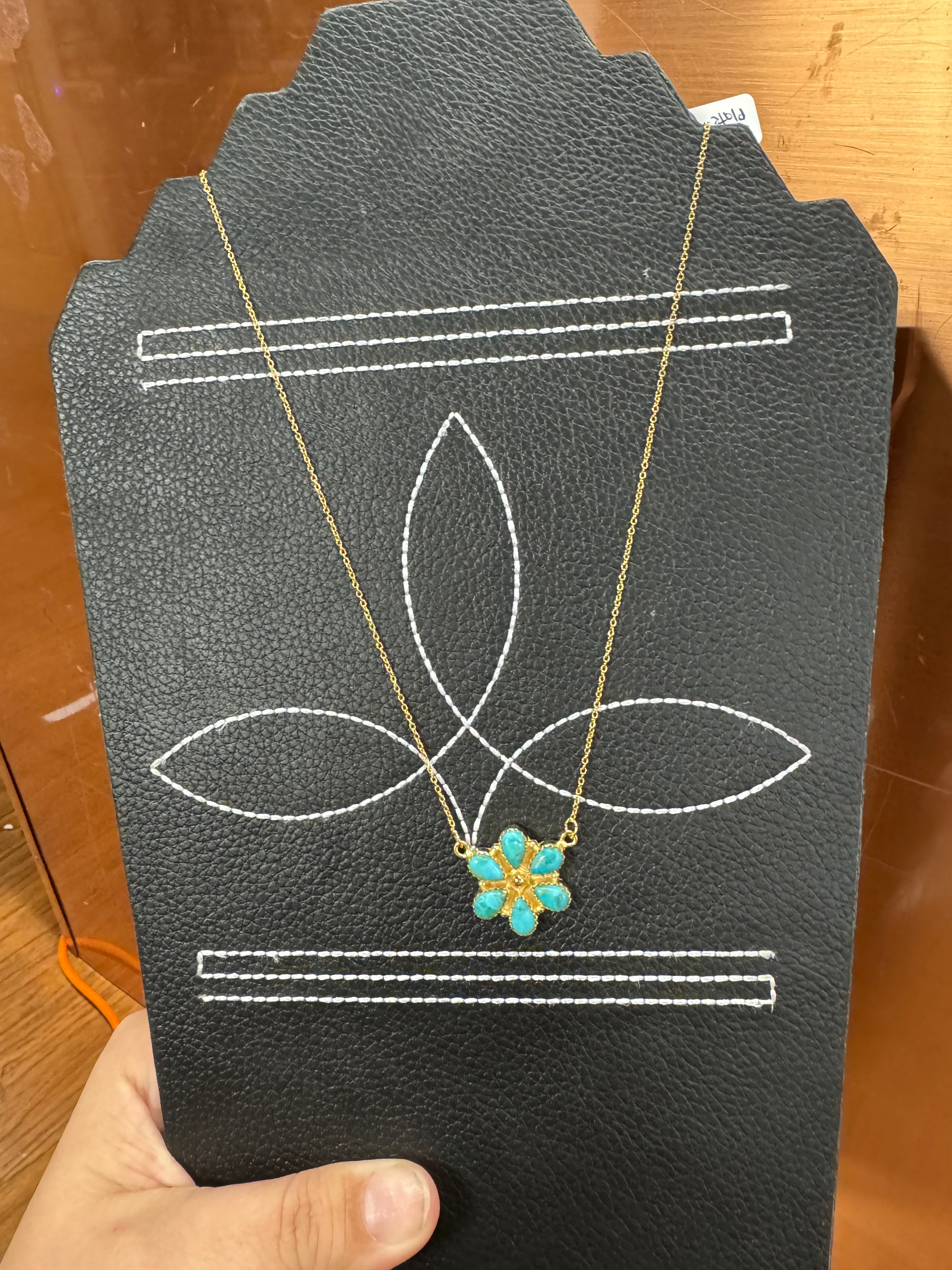 Gold and Turquoise Necklace