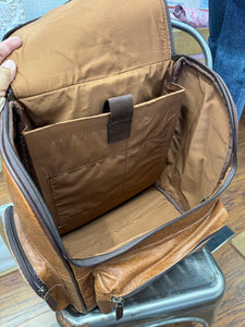 Tooled Leather Backpack