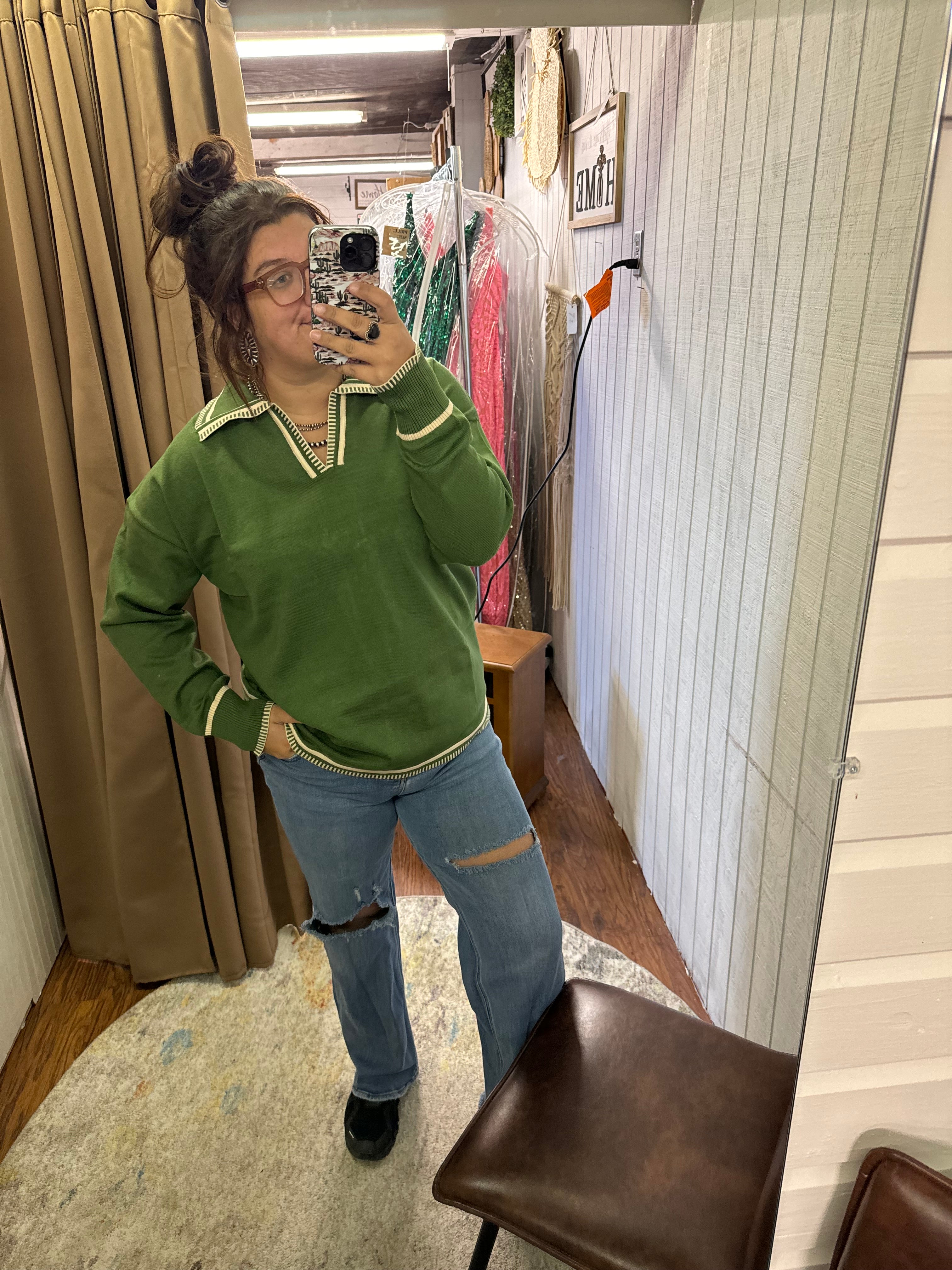 Green Sweater