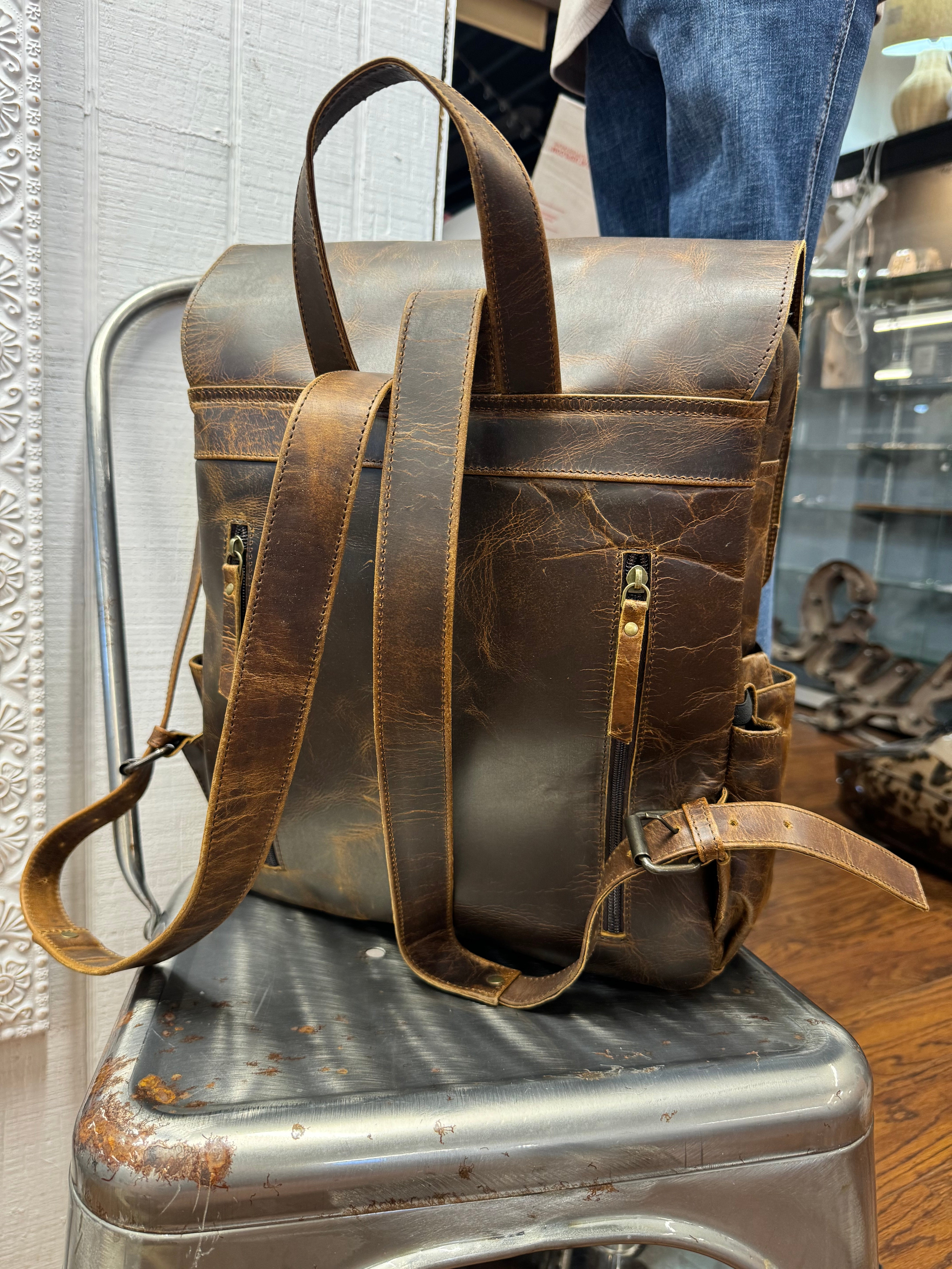 Leather, Tooled & Hide Backpack