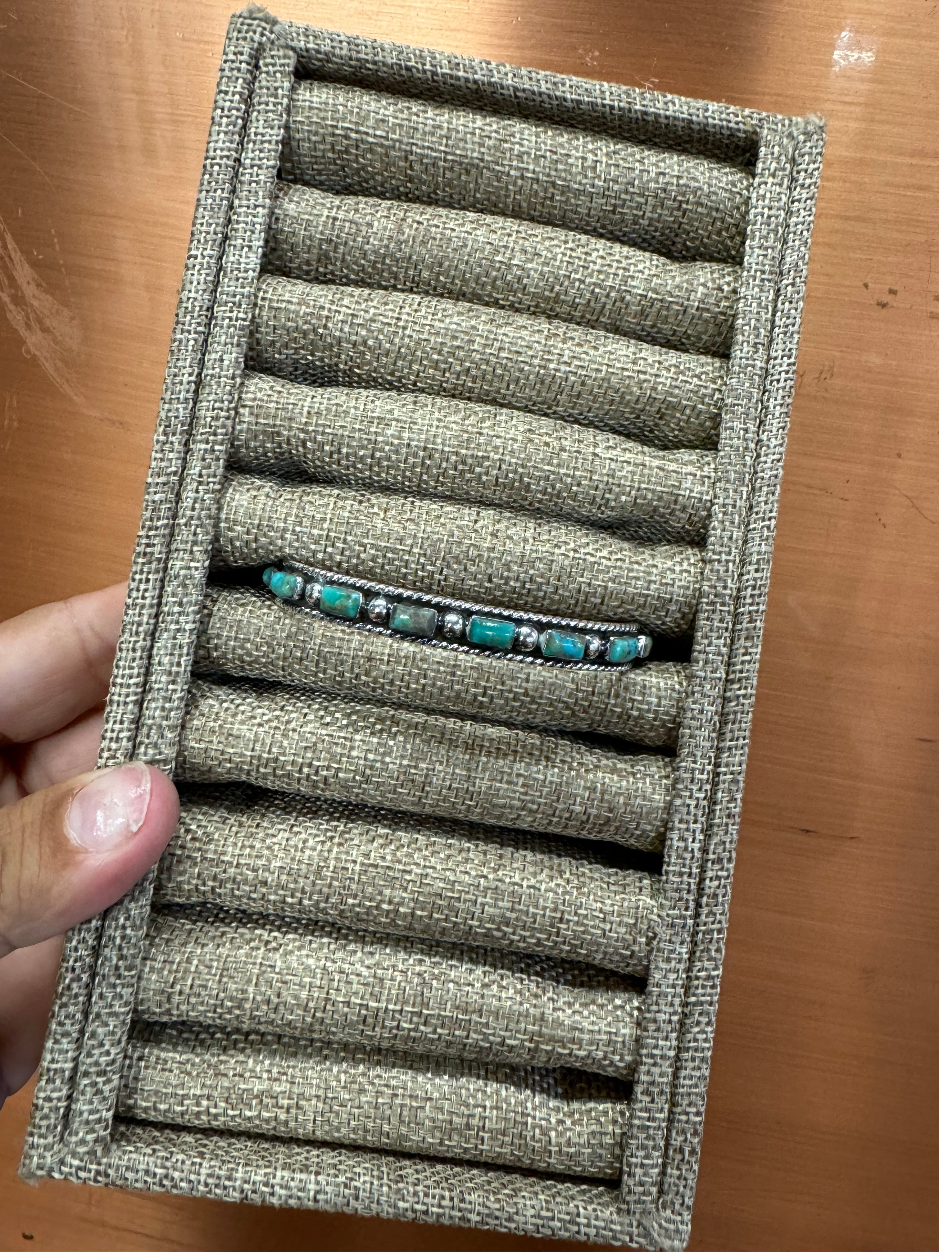 Turquoise Bar Cuff Bracelet